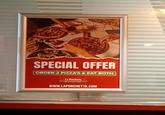 SPECIAL OFFER ORDER 2 PIZZA'S & EAT BOTH La Parchetta www.LAPORCHETTA.COM