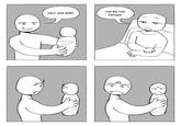 A comic by Tumblr user and artist sillygoose-xp. The comic is about a father and his ugly baby.