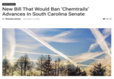 South Carolina New Bill That Would Ban 'Chemtrails' Advances In South Carolina Senate By Charlotte Stories - December 12, 2025 O 52114