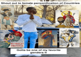 Shout out to female personification of Countries CUBA ANNEXAT ILVSTRAÇÃO PORTVGVEZA 2 SERIE-873- 4 NOVEMU 1984 Gotta be one of my favorite genders fr GENTLEMEN THE MING WORLD