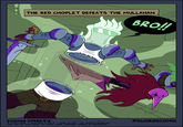 THE RED CHOPLET DEFEATS THE MULLAHAN BRO!! E EPISODE CMXCIV 2018-2026 ~ MATTHEW J WILLS ~MADE IN NZ ~ ALL RIGHTS RESERVED THE USE OF THIS IMAGE TO TRAIN LARGE LANGUAGE MODELS IS PROHIBITED @SWORDSCOMIC