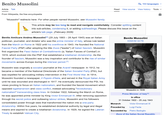 Benito Mussolini Article Talk From Wikipedia, the free encyclopedia A 153 languages ✓ Read View source View history Tools ✓ "Mussolini" redirects here. For other people named Mussolini, see Mussolini family. This article may be too long to read and navigate comfortably. Consider splitting content into sub-articles, condensing it, or adding subheadings. Please discuss this issue on the article's talk page. (February 2026) Benito Amilcare Andrea Mussolini[a] (29 July 1883 – 28 April 1945) was an Italian politician, journalist, and dictator who was the prime minister of Italy, whose rule lasted from the March on Rome in 1922 until his overthrow in 1943. He founded the National Fascist Party (PNF) after adopting the title Duce ("leader") of Italian fascism. Mussolini first organized the Fasci Italiani di Combattimento (lit. 'Italian Fasces of Combat') in 1919, which evolved into the PNF that established a totalitarian dictatorship. As the founder of fascism, Mussolini was a key inspiration and contributor to the rise of similar movements across Europe during the interwar period.[1] Mussolini was originally a socialist journalist at the Avanti! newspaper. In 1912, he became a member of the National Directorate of the Italian Socialist Party (PSI), but was expelled for advocating military intervention in the First World War. In 1914, Mussolini founded a newspaper, Il Popolo d'Italia, and served in the Royal Italian Army until he was wounded and discharged in 1917. He eventually denounced the PSI, his views pivoting to focus on Italian nationalism, and founded the fascist movement which opposed egalitarianism and class conflict, instead advocating "revolutionary nationalism" transcending class lines. In October 1922, following the March on Rome, he was appointed prime minister by King Victor Emmanuel III. After removing opposition through his secret police and outlawing labour strikes, Mussolini and his followers consolidated power through laws that transformed the nation into a one-party dictatorship. Within five years, he established dictatorial authority by legal and illegal means and aspired to create a totalitarian dictatorship. In 1929, he signed the Lateran Treaty to establish Vatican City. Benito Mussolini KSMOM GCTE Mussolini in 1939 Prime Minister of Italy[a] In office 31 October 1922 - 25 July 1943 Monarch Preceded by Victor Emmanuel III Luigi Facta Succeeded by Pietro Badoglio Duce of the Italian Social Republic