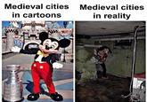 Medieval cities in cartoons Medieval cities in reality