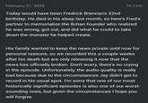 February 21, 2026 1h 21m Today would have been Fredrick Brennan's 32nd birthday. He died in his sleep last month, so here's Fred's partner to memorialize the 8chan founder who realized he was wrong, got out, and did what he could to take down the monster he helped create. His family wanted to keep the news private until now for personal reasons, so we recorded this a couple weeks after his death but are only releasing it now that the news has officially broken. Don't worry, there's no crying in the episode. Unfortunately, the audio quality is really bad because due to the circumstances Jay didn't get to record in his usual spot. I'm sorry that one of our most historically significant episodes is also one of our worst- sounding ones, but given the circumstances I hope you will forgive.