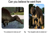 Apologies for the dumb meme, HalfSlyced's video on Evrima's Spino entered my recommended yesterday and I couldn't resist xD