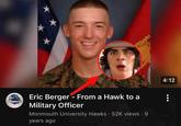 MONMOUTH Eric Berger - From a Hawk to a Military Officer Monmouth University Hawks. 52K views • 9 years ago 4:12