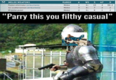 MELEE WEAPONS Fusion eliminator [EXTRA ATTACKS] lon scattercannon [EXTRA ATTACKS] XV pulse pistol RANGE A WS S AP D Melee 1 4+ 10 -4 D6+2 Melee 3 4+ 7 -2 2 Melee 3+ 6 -1 2 "Parry this you filthy casual"