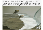 DIY RUSTIC PALLET pumpkins