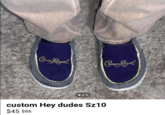 Crown Royal Crown Royal custom Hey dudes Sz10 $45 $55