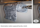 r Washable toilet paper/Family cloth @