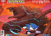 COMIC IDW CO 田 1 $4.99 US COVER A TERTAIN TM SONIC GONZINA THE HEDGEHOG 27714 01521 35th ANNIVERSARY Th 100 SEGA