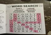 WORD SEARCH ❤ GIFT LOVE HEART ANGEL FLOWER ROSE TLCGHSYG в LOKANGTI FVHOSELF FEODGIFT B CAOROSE OCLNEART WLOUGERT ECWBYEFN RVEREPLI