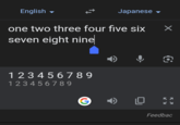 English Japanese one two three four five six x seven eight nine 123456789 123456789 G € ки КУ 口 Feedbac