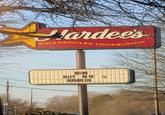 Hardee's CHARBROILED THICKBURGERS HRIN BUT NO O REHIRIN