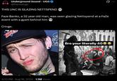 A tweet reading, "Faze Banks, a 32 year old man, was seen glazing Nettspend at a FaZe event with a gyatt behind him."