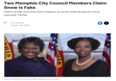Two Memphis City Council Members Claim Snow is Fake Claims of fake snow have been rampant on social media during the storm, especially TikTok. by Toby Sells January 29, 2026 PHIS + IS X Credit: Memphis City Council Credit: Memphis City Council