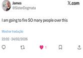 James @SisterDogmata I am going to fire SO many people over this Mostrar tradução 22:02 24/02/2026 27 1 Σ X.com