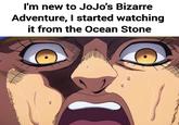 I'm new to JoJo's Bizarre Adventure, I started watching it from the Ocean Stone