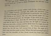 sigil "I will," said Dunk. "Thank bravely, you'll see." As brave as Baelor Breakspear, the old man would The winesellers and sausage makers were doing a brisk trade, and w----- walked brazenly amongst the stalls and pavilions. Some were pretty enough, one red-haired girl in particular. He could not help staring at her breasts, the way they moved under her loose shift as she sauntered past. He thought of the silver in his pouch. I could have her, if I liked. She'd like the clink of my coin well enough; I could take her back to my camp and have her, all night if I wanted. He had never lain with a woman, and for all he knew he might die in his first tilt. Tourneys could be dangerous... but w----- could be dan- gerous too, the old man had warned him of that. She might rob me while I slept, and what would I do then? When the red-haired girl glanced back over her shoulder at him, Dunk shook his head and walked away.