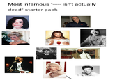 || Most infamous isn't actually dead" starter pack BEAT