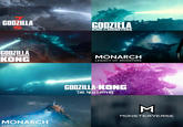 GODZILLA GODZIELA KINGTHEMONSTERS VS.I GODZILLA KONG MONARCH LEGACY OF MONSTERS MONARCH LEGACY OF MONSTERS GODZILLA KONG THE NEW EMPIRE Σ MONSTERVERSE