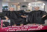 Model #GIJOKE Faut j'appel mon avocat Barbir La fameuse Barbinàire qui parle et dit : "J'vais porter plainte