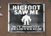 BIGFOOT SAW ME BUT NOBODY BELIEVESHIM
