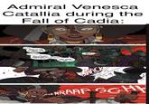 Admiral Venesca Catallia during the Fall of Cadia: BOSUN. RELAY TO THE GENERALS NOW. ALL UNITS... FULL ASSAULT. FACTOTUM? THE... THE RADIO MONKS AREN'T RESPONDING, WE HELMSMAN. CAN'T RELAY- FULL SPEED AHEAD AT THAT SHIP. ...ARE YOU MAD? ACK RAAF GG HY RR