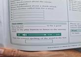 happene Brian daydreamed about the circus. Devona giggled. Brian daydreamed about a shark attack. Brian's mother called him for a meal. 1. 2. 3. Write the num show the orde Brian dayd Devona gi Brian day Brian's mo Text entry Rex was too chess player. Please ask to be a good you the spe correct spel Click on the play button to listen to the missing word. 0.08 / 0.09 Type the correct spelling of the word in the box. Word 34. hasty Excel Revise in a Month Year 3 NAPLAN-style