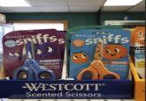 WESTCOTT sniffs, W WESTCOTT sniffs Pent Xtra Comfo soft g BLUEBERRY ACENTED SCGAMES FOR KIDS ACTS S- / MGNT TP KERE STEAL BLADES 1-487 ORANGE THE SCORE FOR DE ADSE S-/ BLANT TO 3011-001 HANDLE Smoothe Darke Writin WESTCOTTⓇ Scented Scissors