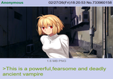 Anonymous 02/27/26(Fri)18:20:53 No.733960158 1.6 MB PNG >This is a powerful, fearsome and deadly ancient vampire