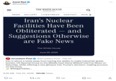 The Jerusalem Post clarifies:

<blockquote>US Special Envoy to the Middle East Steve Witkoff told Fox News on Saturday that Iran could theoretically be about a week away from being able to enrich its existing uranium to a weaponized level, though the envoy left out that Iran currently has no access to its material, no machines to enrich it, and no weapons program to use it for any operational purpose.</blockquote>

https://www.whitehouse.gov/articles/2025/06/irans-nuclear-facilities-have-been-obliterated-and-suggestions-otherwise-are-fake-news/

<blockquote>Israel Atomic Energy Commission: “The devastating US strike on Fordo destroyed the site’s critical infrastructure and rendered the enrichment facility inoperable. We assess that the American strikes on Iran’s nuclear facilities, combined with Israeli strikes on other elements of Iran’s military nuclear program, has set back Iran’s ability to develop nuclear weapons by many years. The achievement can continue indefinitely if Iran does not get access to nuclear material.”</blockquote>