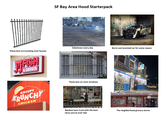 SF Bay Area Hood Starterpack Sideshows every day Burnt out/wrecked car for some reason These bois surrounding most houses &CHICKEN KRISPY KRUNCHY CHICKEN ROWAD These bois on most windows Thank you Thank you business please come back re MARKET CARNICERIA MEATS PRODUCTOS MEXICANOS ABARROTES GROCERY Random taco truck with the best The neighborhood grocery stores tacos you've ever had 2400