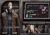 An edit of Resident Evil 4's The Mercenaries mode player select screen. It shows Freddie Gibbs as a playable character.