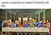 Jewish conspiracy to create Christianity (30 AD)