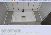 Anonymous 03/04/26(Wed) 21:54:10 No.219705495 French Squatter_Toilet.jpg >travel through France >have to s--- really bad >stop at a gas station 119 KB JPG >they force you to sit like a jeet when you poop humiliation ritual