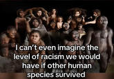 I can't even imagine the level of racism we would have if other human species survived