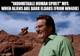 "INDOMITABLE HUMAN SPIRIT" MFS WHEN ALIENS ARE DARK ELDARS (FROM WH40K) mgflip.com