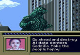 Go ahead and destroy Al data centers Godzilla. Make the people happy