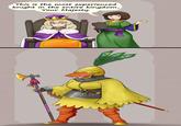 This is the most experienced knight in the entire kingdom, Your Majesty.