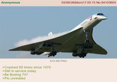 Anonymous 03/09/26(Mon)17:05:15 No.84103604 >Crashed 65 times since 1970 >Still in service today >Be Boeing 747 >Pic unrelated 615 KB PNG BUTLAURWOS