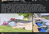 HAPPY Free Stuff :) B X, & +ion • 33m We have a pile behind our storage building that needs to be hauled off today. Must take all and not just some of it. We live in Smetana Forest off of Hwy 21. Must have you're own way to pick up. We will not pay anyone to pick it up and haul it off either. You and 1 other 4 comments