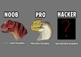 NOOB PRO HACKER Wheatonic (NOOB) CERATOSAURUS PROCERATOSAURUS HACKERCERATOSAURUS