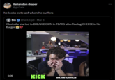 italian don draper @gn2ale he looks cute asf when he suffers $in @SinClipd - Mar 8 Clavicular started to BREAK DOWN in TEARS after finding CHEESE in his Burger @SinClipd 0:09 KICK KICK.COM/CLAVICULAR