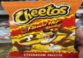 MADE WITH REAL CHEESE! Cheetos Flamin Hot Crunchy CHESTER CHEETAH EYESHADOW PALETTE