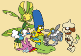 "Homer":https://knowyourmeme.com/photos/3230730-pokemon-fan-teams
"Bart":https://knowyourmeme.com/photos/3230732-pokemon-fan-teams
"Lisa":https://knowyourmeme.com/photos/3230733-pokemon-fan-teams