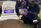 HERE LIES HOLY STEEL ALL GONE BUT NOT FORGOTTEN