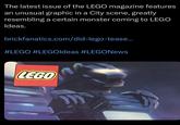 The latest issue of the LEGO magazine features an unusual graphic in a City scene, greatly resembling a certain monster coming to LEGO Ideas. brickfanatics.com/did-lego-tease... #LEGO #LEGOIdeas #LEGONews LEGO