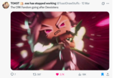 TOAST .exe has stopped working @ToastDrawStuffs - 12 Mar The CRK Fandom going after Devsisters: Q7 1387 2.7K lil 18K ①