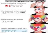 ME ADMITTING I'M WRONG WITH EXTRA STEPS We're ending the 5 star system ⭑⭑⭑⭑⭑ Use this thumb system instead 3.1M 20M We're disabling the dislikes 3.1M Just tell us in secret with 5 stars What did you think of this video? ☆☆☆☆☆ imgflip.com NOT SURE